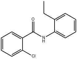 2-氯-N-(2-乙基苯基)苯甲酰胺 结构式