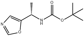 Carbamic acid, [(1S)-1-(5-oxazolyl)ethyl]-, 1,1-dimethylethyl ester (9CI) 结构式