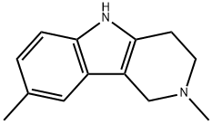 2,8-二甲基-2,3,4,5-四氢-1H-吡啶并[4,3-b]吲哚 结构式