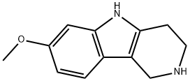 7-甲氧基-2,3,4,5-四氢-1H-吡啶并[4,3-B]吲哚 结构式