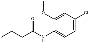 N-(4-氯-2-甲氧基苯基)丁酰胺 结构式