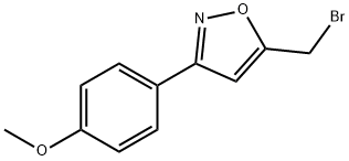 5-(溴甲基)-3-(4-甲氧基苯基)-1,2-噁唑 结构式