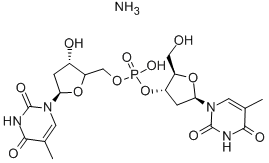 THYMIDYLYL(3'->5')THYMIDINE AMMONIUM SALT 结构式