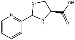 (4R)-2-(吡啶-2-基)噻唑烷-4-羧酸 结构式