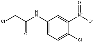 2-氯-N-(4-氯-3-硝基苯基)乙酰胺 结构式