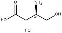 L-高丝氨酸盐酸盐 结构式