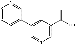 3,3'-联吡啶]-5-羧酸 结构式