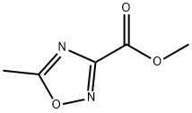 5-甲基-1,2,4-噁二唑-3-羧酸甲酯 结构式