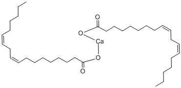 十八碳-9,12-二烯酸鈣 结构式