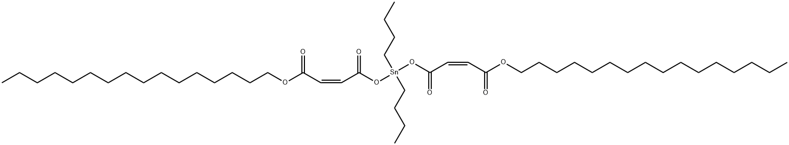 hexadecyl (Z,Z)-6,6-dibutyl-4,8,11-trioxo-5,7,12-trioxa-6-stannahexacosa-2,9-dienoate 结构式