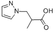 2-甲基-3-(1H-吡唑-1-基)丙酸 结构式