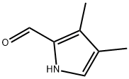 3,4-二甲基-1H-吡咯-2-甲醛 结构式