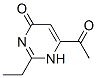 4(1H)-Pyrimidinone, 6-acetyl-2-ethyl- (9CI) 结构式