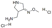 (3Z)-4-(AMINOMETHYL)PYRROLIDIN-3-ONE O-METHYLOXIME DIHYDROCHLORIDE 结构式