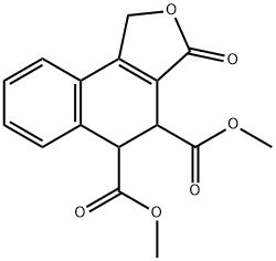 1,3,4,5-Tetrahydro-3-oxonaphtho[1,2-c]furan-4,5-dicarboxylic acid dimethyl ester 结构式