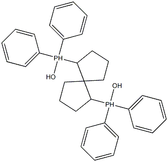 1R,5R,6R-(+)-1,6-双(联苯基膦氧基)螺旋[4.4]壬烷,CTH-(R)-螺P 结构式