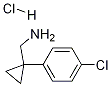 (1-(4-氯苯基)环丙基)甲胺(盐酸盐) 结构式