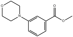 1-(3-甲氧羰基苯基)吗啉 结构式