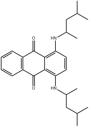 Anthraquinone, 1,4-bis((1,3-dimethylbutyl)amino)- 结构式