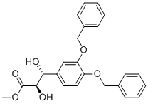 (2R,3R)-3-(3,4-BIS-BENZYLOXY-PHENYL)-2,3-DIHYDROXY-PROPIONIC ACID METHYL ESTER 结构式