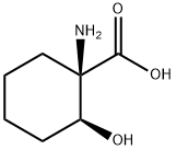 Cyclohexanecarboxylic acid, 1-amino-2-hydroxy-, (1R,2S)- (9CI) 结构式