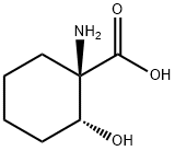 Cyclohexanecarboxylic acid, 1-amino-2-hydroxy-, (1R,2R)- (9CI) 结构式