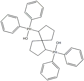 1S,5S,6S-(-)-1,6-双(联苯基膦氧基)螺旋[4.4]壬烷,CTH-(S)-螺P 结构式