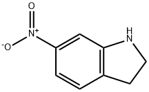 6-硝基吲哚啉 结构式