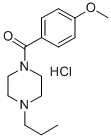 1-(p-Anisoyl)-4-propylpiperazine hydrochloride 结构式