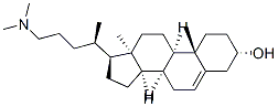 (3S,8S,9R,10S,13R,14R,17S)-17-[(2R)-5-dimethylaminopentan-2-yl]-10,13-dimethyl-2,3,4,7,8,9,11,12,14,15,16,17-dodecahydro-1H-cyclopenta[a]phenanthren-3-ol 结构式