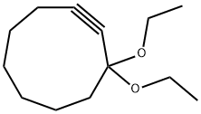 Cyclononyne, 3,3-diethoxy- (9CI) 结构式