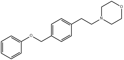 4-[p-(Phenoxymethyl)phenethyl]morpholine 结构式