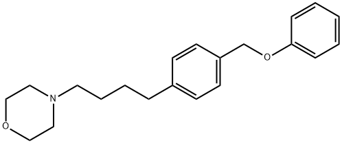 4-[4-[4-(phenoxymethyl)phenyl]butyl]morpholine 结构式