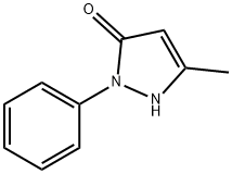 1-苯基-3-甲基-5-吡唑啉酮 结构式