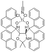 (4R,5R)-(-)-2,2-Dimethyl-α,α,α',α'-tetra(1-naphthyl)-1,3-dioxolane-4,5-dimethanolatotitanium(IV)dichlorideacetonitrileadduct