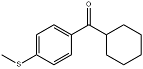 环己基(4-(甲硫基)苯基)甲酮 结构式