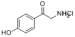 4-羟基-Α-氨基苯乙酮盐酸盐 结构式