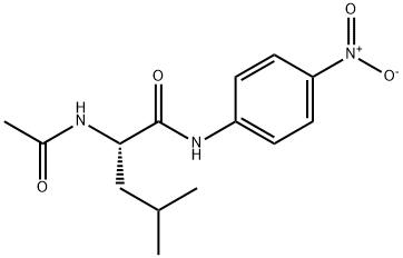 N-乙酰-L-亮氨酰对硝基苯胺 结构式