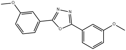 2,5-双(3-甲氧基苯基)-1,3,4-二唑 结构式