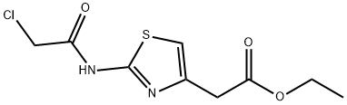 2-(2-氯乙酰氨基)-4-噻唑乙酸乙酯 结构式