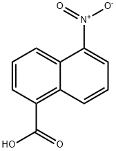 5-硝基萘-1-甲酸 结构式