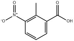 3-硝基-2-甲基苯甲酸 结构式