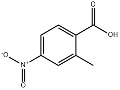 2-甲基-4-硝基苯甲酸 结构式