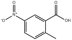 2-甲基-5-硝基苯甲酸 结构式