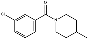 1-(3-氯苯甲酰基)-4-甲基哌啶 结构式