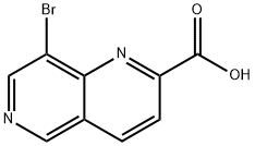 8-溴-1,6-萘啶-2-羧酸 结构式