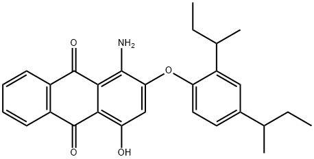 1-Amino-2-(2,4-di-sec-butylphenoxy)-4-hydroxyanthraquinone 结构式