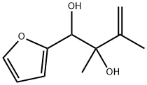 1-(2-Furyl)-2,3-dimethyl-3-butene-1,2-diol 结构式