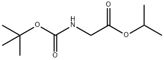 N-(叔丁氧基羰基)甘氨酸异丙酯 结构式