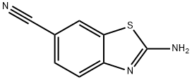 2-氨基-6-氰基苯并噻唑 结构式